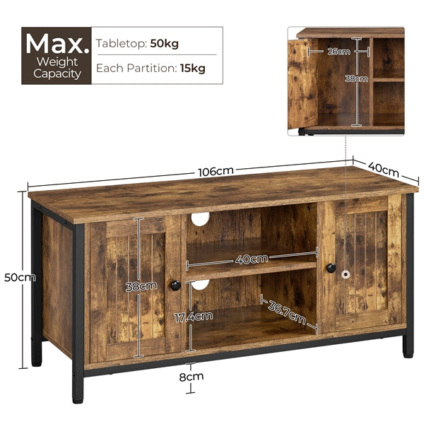 Cabin TV Stand TV Cabinet TV Stand for TVs up to 50-Inch
