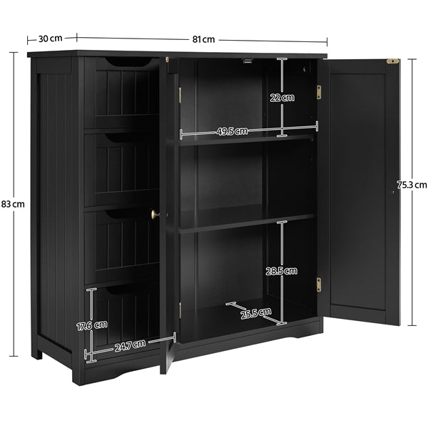 Furniture Organizer Bathroom Floor Cabinet Side Storage Cabinet