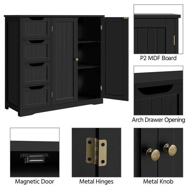 Furniture Organizer Bathroom Floor Cabinet Side Storage Cabinet