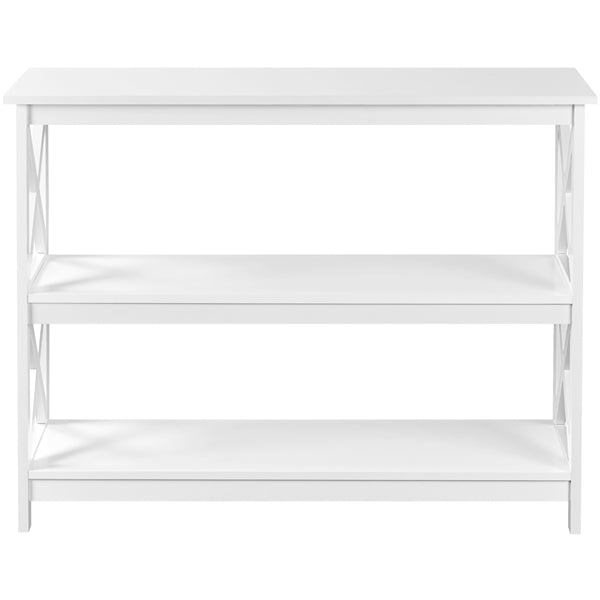 3-Tier Wooden Console Table Sofa Side Table Entryway Table