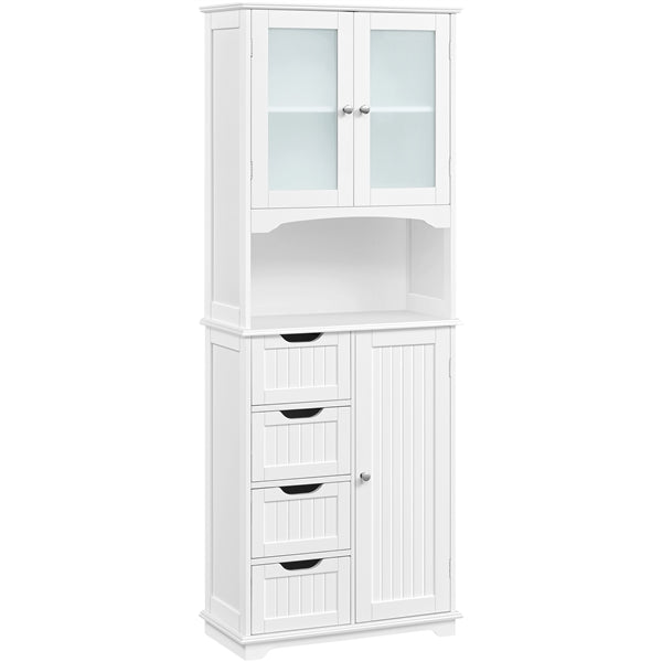 65.5″ Tall Bathroom Storage Cabinet, Freestanding Bathroom Cabinet