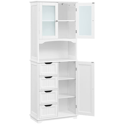 65.5″ Tall Bathroom Storage Cabinet, Freestanding Bathroom Cabinet