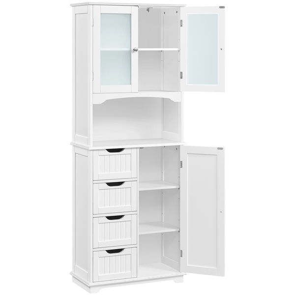 65.5″ Tall Bathroom Storage Cabinet, Freestanding Bathroom Cabinet