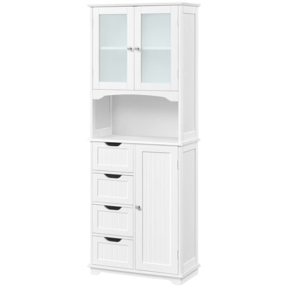 65.5″ Tall Bathroom Storage Cabinet, Freestanding Bathroom Cabinet
