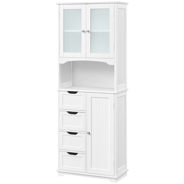 65.5″ Tall Bathroom Storage Cabinet, Freestanding Bathroom Cabinet