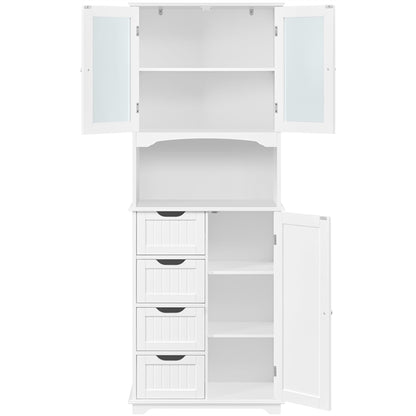 65.5″ Tall Bathroom Storage Cabinet, Freestanding Bathroom Cabinet