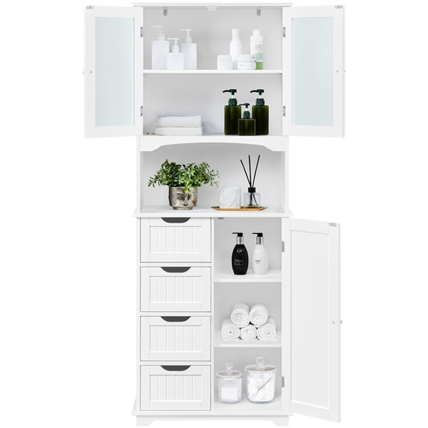 65.5″ Tall Bathroom Storage Cabinet, Freestanding Bathroom Cabinet