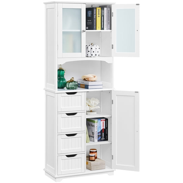 65.5″ Tall Bathroom Storage Cabinet, Freestanding Bathroom Cabinet