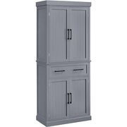 Tall Pantry Cupboard Freestanding Storage Cabinet Kitchen Pantry