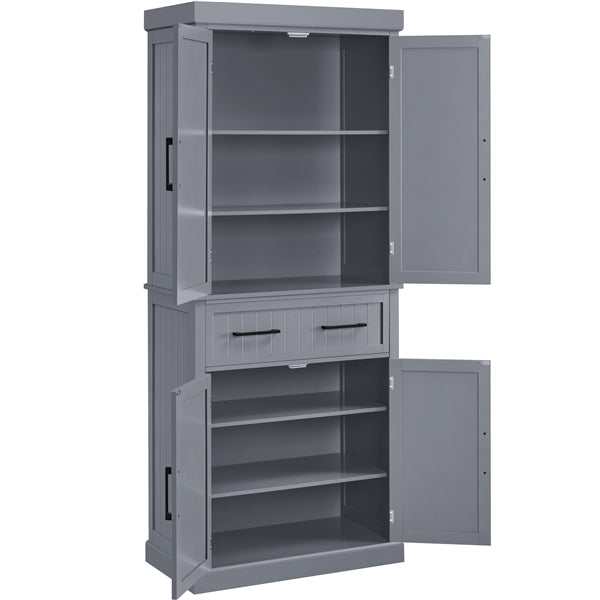 Tall Pantry Cupboard Freestanding Storage Cabinet Kitchen Pantry
