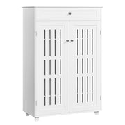 5-Tier & 1 Drawer Shoe Storage Cabinet Closed Adjustable Shoes Rack