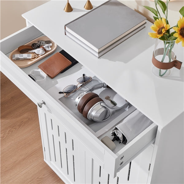 5-Tier & 1 Drawer Shoe Storage Cabinet Closed Adjustable Shoes Rack