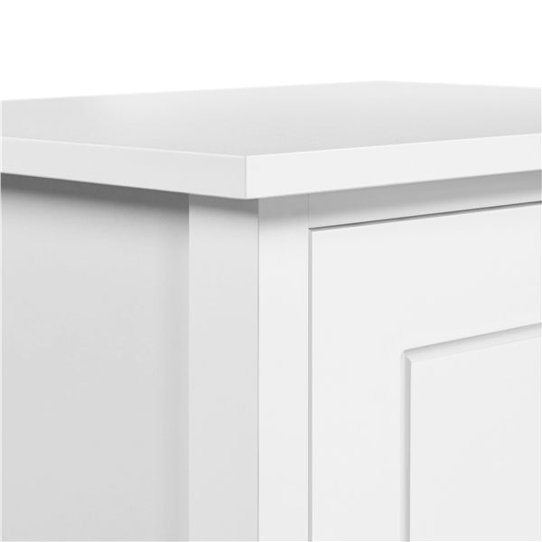 Set of 2 End Table w/three Drawers Wooden 3 Drawer Modern Tall End Table
