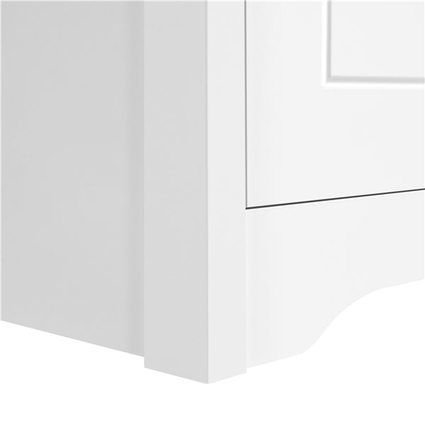 Set of 2 End Table w/three Drawers Wooden 3 Drawer Modern Tall End Table