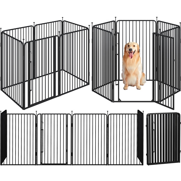 Round Tube for Pet Playpen Iron Dog Cat Exercise Barrier for Outdoor Indoor