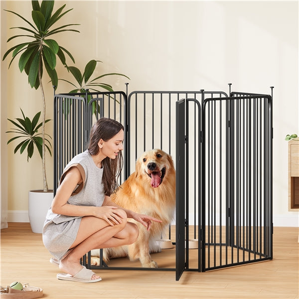Round Tube for Pet Playpen Iron Dog Cat Exercise Barrier for Outdoor Indoor