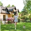 8 Panels Puppy Playpen Metal Pet Fence with Door Round Tube for Pet Pen