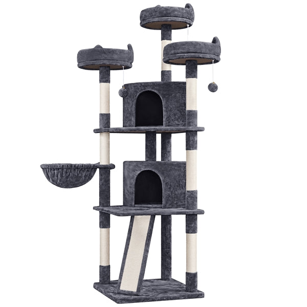 192cm Large Cat Tree – Multi-Level Cat Tower with Condo, Scratching Posts & Cat-Ear Perches