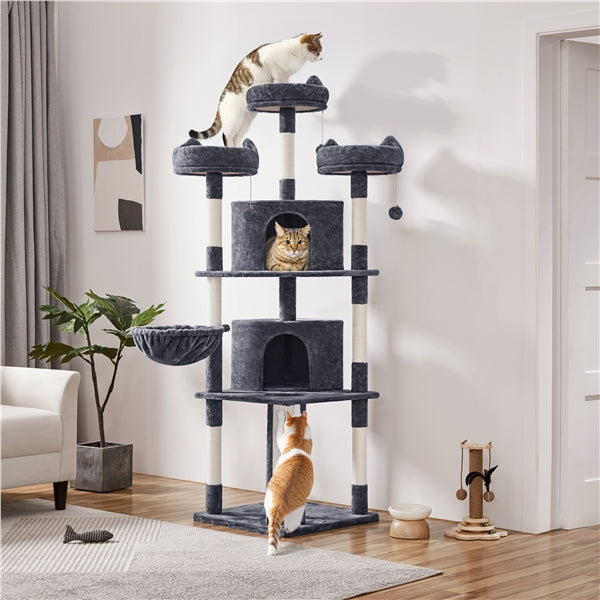 192cm Large Cat Tree – Multi-Level Cat Tower with Condo, Scratching Posts & Cat-Ear Perches