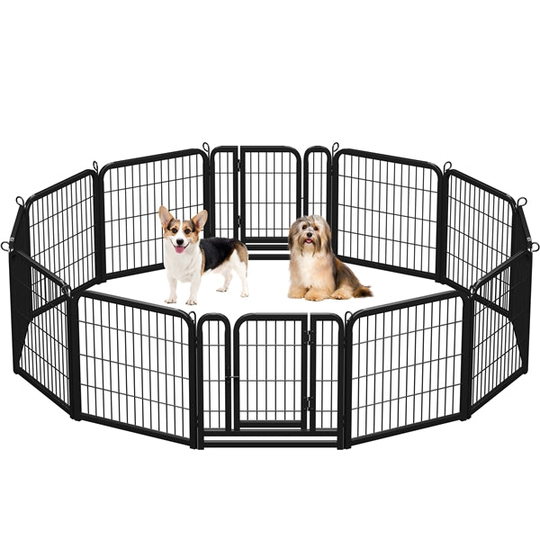 12 panels 60cm Tall Dog Playpen Panels Dog Pen Pet Exercise Barrier