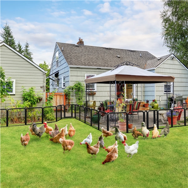 12 panels 60cm Tall Dog Playpen Panels Dog Pen Pet Exercise Barrier
