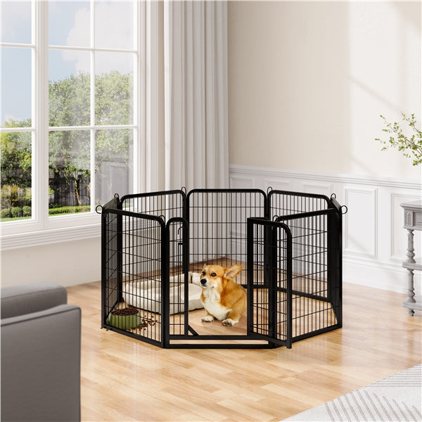 Yaheetech Heavy Duty Steel Expandable Pet Playpen Dog Pen 8-32 Panels, 80cm Height