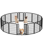 16 Panels Heavy Duty Dog Pen Playpen Dog Fence