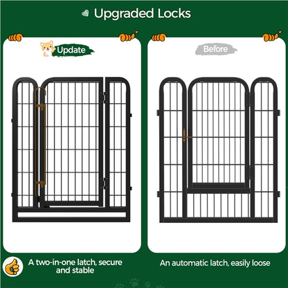 16 Panels Heavy Duty Dog Pen Playpen Dog Fence