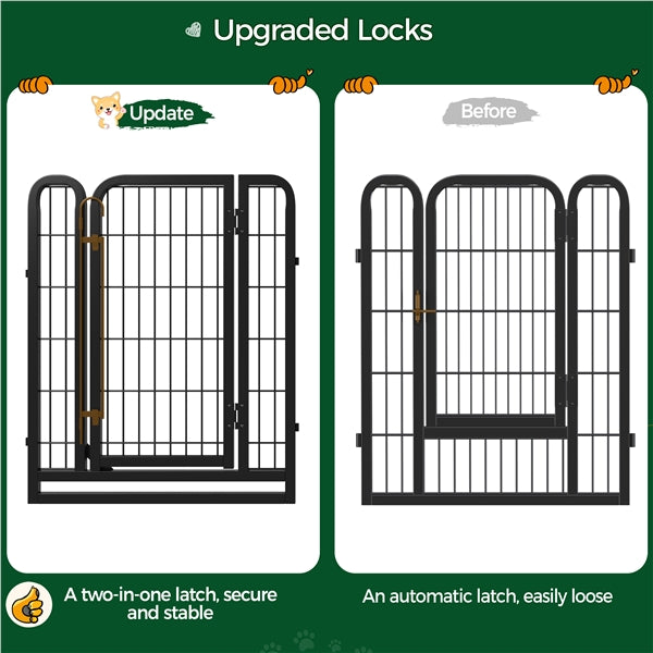 16 Panels Heavy Duty Dog Pen Playpen Dog Fence