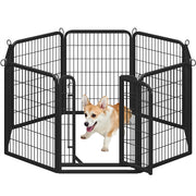 8 Panels Dog Playpen Foldable Metal Exercise Pen Dog Pen