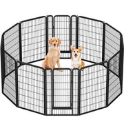 12 Panels Iron Dog Cat Exercise Barrier Dog Pen Dog Playpen