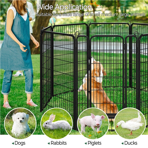 24 Panels 120CM Tall Dog Playpen Panels Pet Playpen Dog Pen Pet Fence