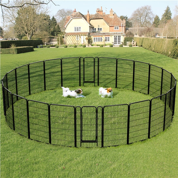 24 Panels 120CM Tall Dog Playpen Panels Pet Playpen Dog Pen Pet Fence