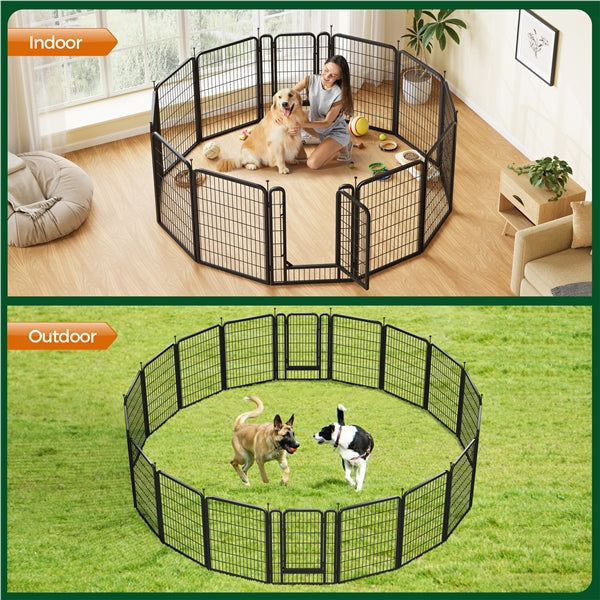 16pcs Heavy Duty Foldable Metal Pet Playpen Dog Playpen Dog Pen
