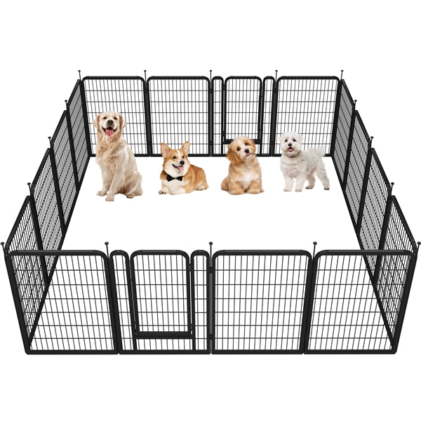 16pcs Heavy Duty Foldable Metal Pet Playpen Dog Playpen Dog Pen