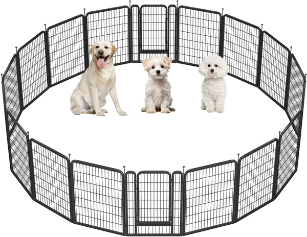 16pcs Heavy Duty Foldable Metal Pet Playpen Dog Playpen Dog Pen