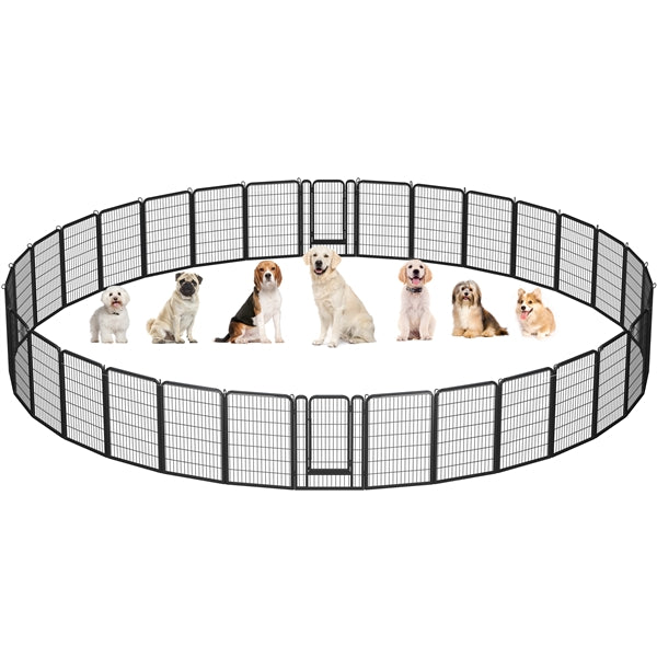 32 Panels Metal Pet Playpen Dog Pen PlayPen Pet Fence