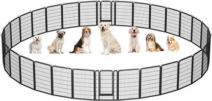 32 Panels Metal Pet Playpen Dog Pen PlayPen Pet Fence