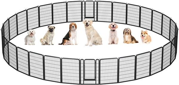 32 Panels Metal Pet Playpen Dog Pen PlayPen Pet Fence