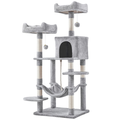 Multilevel Cat Tree Cat Tower Cat Scrathing Posts With Hammock