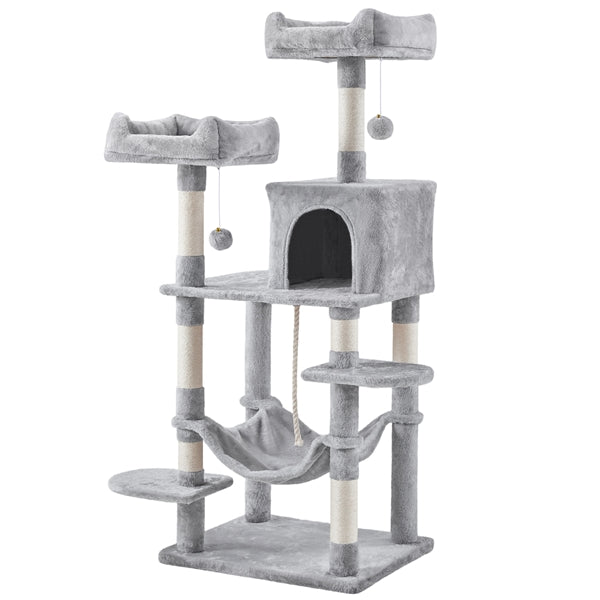 Multilevel Cat Tree Cat Tower Cat Scrathing Posts With Hammock