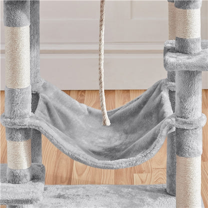 Multilevel Cat Tree Cat Tower Cat Scrathing Posts With Hammock