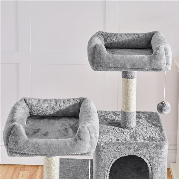 Multilevel Cat Tree Cat Tower Cat Scrathing Posts With Hammock
