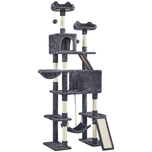 209cm H Cat Tree, Large Cat Tower, Multilevel Cat Tree