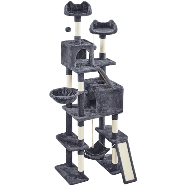 209cm H Cat Tree, Large Cat Tower, Multilevel Cat Tree