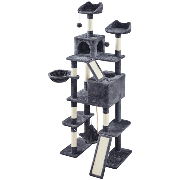 209cm H Cat Tree, Large Cat Tower, Multilevel Cat Tree
