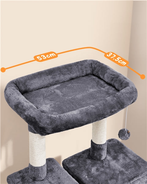 Large Cat Tower with Hammock Scratching Posts Condo Perch