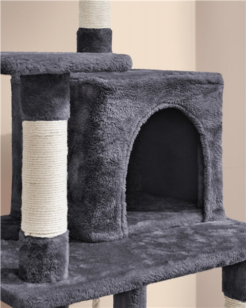 Large Cat Tower with Hammock Scratching Posts Condo Perch