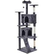 203 cm H Plush Cat Tree Multilevel Indoor Cat Tower