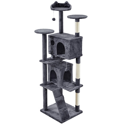203 cm H Plush Cat Tree Multilevel Indoor Cat Tower
